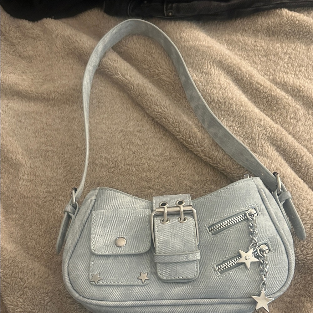 Like new - from Ten shoppe store-Stylish light denim Women's Shoulder Bag